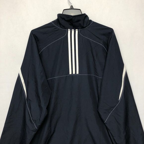 Adidas Men Full Zip Windbreaker Jacket Mesh Lined Size XL Extra Large M107 -19 - Picture 15 of 16
